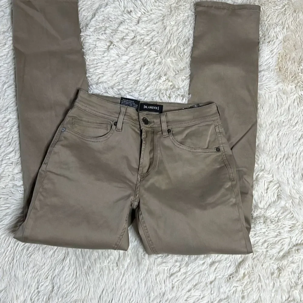 Blank NYC Wooster Slim Fit Jeans NWT Size 28 Tan